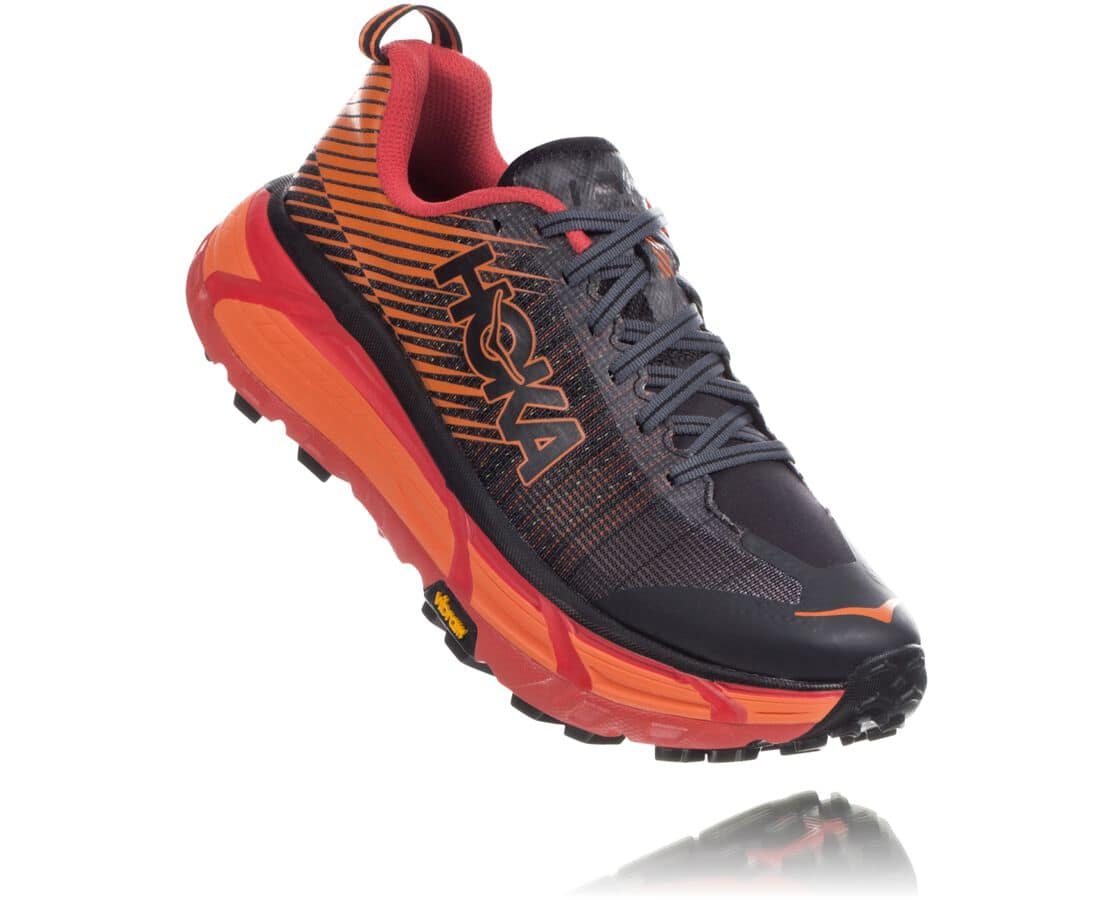 Hoka One One Evo Mafate 2 South Africa - Mens Trail Running Shoes - Black / Red,PKYUN-6482